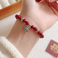 Peace Buckle Gourd Beaded Bracelet Birth Year Red Bracelet