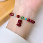 Peace Buckle Gourd Beaded Bracelet Birth Year Red Bracelet