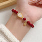 Peace Buckle Gourd Beaded Bracelet Birth Year Red Bracelet