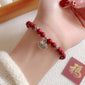 Peace Buckle Gourd Beaded Bracelet Birth Year Red Bracelet