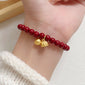 Peace Buckle Gourd Beaded Bracelet Birth Year Red Bracelet