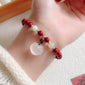 Peace Buckle Gourd Beaded Bracelet Birth Year Red Bracelet