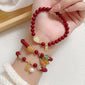 Peace Buckle Gourd Beaded Bracelet Birth Year Red Bracelet