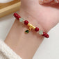 Peace Buckle Gourd Beaded Bracelet Birth Year Red Bracelet