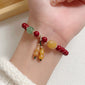 Peace Buckle Gourd Beaded Bracelet Birth Year Red Bracelet