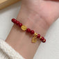 Peace Buckle Gourd Beaded Bracelet Birth Year Red Bracelet