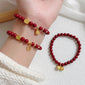 Peace Buckle Gourd Beaded Bracelet Birth Year Red Bracelet