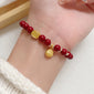 Peace Buckle Gourd Beaded Bracelet Birth Year Red Bracelet
