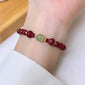 Peace Buckle Gourd Beaded Bracelet Birth Year Red Bracelet