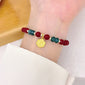 Peace Buckle Gourd Beaded Bracelet Birth Year Red Bracelet