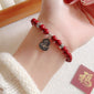 Peace Buckle Gourd Beaded Bracelet Birth Year Red Bracelet