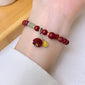 Peace Buckle Gourd Beaded Bracelet Birth Year Red Bracelet