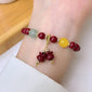 Peace Buckle Gourd Beaded Bracelet Birth Year Red Bracelet