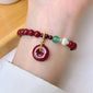 Peace Buckle Gourd Beaded Bracelet Birth Year Red Bracelet