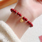 Peace Buckle Gourd Beaded Bracelet Birth Year Red Bracelet