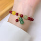 Peace Buckle Gourd Beaded Bracelet Birth Year Red Bracelet